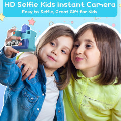 Appareil Photo Enfants Instantané + Carte 32G - Cadeau Noël