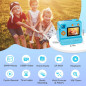 Kids Instant Print Camera with 32GB Card & 3 Rolls Paper, FHD Selfie & Video, Gift for Ages 3-12 (Blue) Kids Instant Print Camera with 32GB Card & 3 Rolls Paper, FHD Selfie & Video, Gift for Ages 3-12 (Blue)