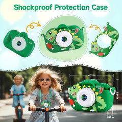 Appareil Photo Enfants 48MP Double Lentille HD 1080P avec Carte 32Go, Cadeau Anniversaire Noël Garçons 3-9 ans