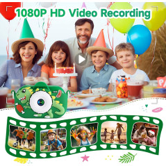 Appareil Photo Enfant 48MP 1080P Cadeau Anniversaire Noël