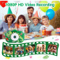 Appareil Photo Enfants 48MP Double Lentille HD 1080P avec Carte 32Go, Cadeau Anniversaire Noël Garçons 3-9 ans