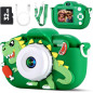 Appareil Photo Enfants 48MP Double Lentille HD 1080P avec Carte 32Go, Cadeau Anniversaire Noël Garçons 3-9 ans