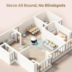Enabot EBO Air 2 FamilyBot: 2K Pet Camera Robot with Night Vision