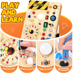 Montessori Busy Board for Toddlers - Sensory Learning Toy 1-3 Years