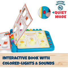 Chuckle & Roar Pop It! Livre Couleurs – Apprentissage Bilingue Enfants