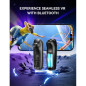 Casque VR TECKNET avec Contrôleur Bluetooth, Lentilles HD Anti-Lumière Bleue, Compatible iPhone/Samsung Casque VR TECKNET avec Contrôleur Bluetooth, Lentilles HD Anti-Lumière Bleue, Compatible iPhone/Samsung