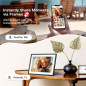 Cadre Photo Numérique 10.1'' Frameo Wifi 32GB HD 1280x800 Tactile, Mural, Rotation Auto, Cadeau Idéal Femme/Maman