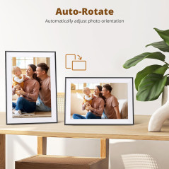 Cadre Photo Numérique Dragon Touch 10,1 WIFI HD IPS Tactile 1280x800, Rotation Auto, Partage Instantané via Appli Gratuit