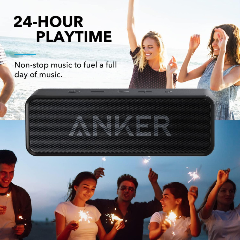 Enceinte Bluetooth Anker Soundcore IPX5, 24H, Portable Noire