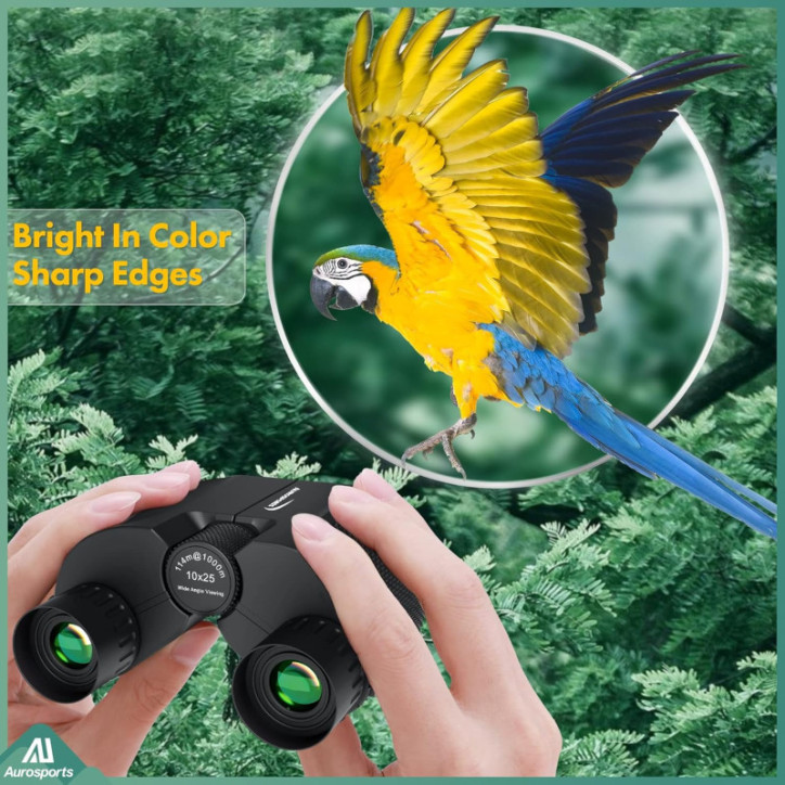 Aurosports Jumelles 10x25 Compactes pour Adultes & Enfants - Observation Oiseaux, Faible Luminosité Aurosports Jumelles 10x25 Compactes pour Adultes & Enfants - Observation Oiseaux, Faible Luminosité