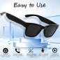 Lunettes AI Intelligentes à Verres Colorés Bluetooth - Traducteur 160+ Langues, Assistant Vocal Lunettes AI Intelligentes à Verres Colorés Bluetooth - Traducteur 160+ Langues, Assistant Vocal