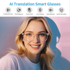 Smart Glasses for Women: AI Real-Time Translator & Blue Light Filters