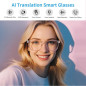 Lunettes Intelligentes Femmes, Traduction AI Bluetooth, Filtrage Lumière Bleue, 165+ Langues, Voyage & Apprentissage Lunettes Intelligentes Femmes, Traduction AI Bluetooth, Filtrage Lumière Bleue, 165+ Langues, Voyage & Apprentissage