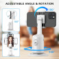 Auto Tracking Phone Holder & Tripod - 360° Smart Face & Object Tracking Selfie Stick for Vlog & Live(White) Auto Tracking Phone Holder & Tripod - 360° Smart Face & Object Tracking Selfie Stick for Vlog & Live(White)