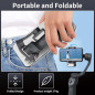 Stabilisateur 3 axes pour smartphone avec éclairage, suivi AI, trépied pliable pour iPhone & Android Stabilisateur 3 axes pour smartphone avec éclairage, suivi AI, trépied pliable pour iPhone & Android