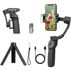 Stabilisateur 3-Axes Smartphone avec Lumière & Suivi AI