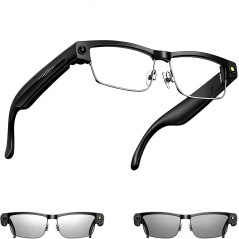 Lunettes AI avec Caméra 8MP, Traduction & Audio Open-Ear
