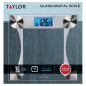 Pèse-personne numérique Taylor, mesure précise jusqu'à 200 kg, plateforme stable, fonction batterie, design clair Pèse-personne numérique Taylor, mesure précise jusqu'à 200 kg, plateforme stable, fonction batterie, design clair