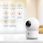 Caméra de Sécurité Intérieure 2K AosU, Surveillance Bébé/Animal 360°, Wi-Fi 2.4 GHz, Vision Nocturne IR, Alexa Caméra de Sécurité Intérieure 2K AosU, Surveillance Bébé/Animal 360°, Wi-Fi 2.4 GHz, Vision Nocturne IR, Alexa