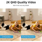 Caméra de Sécurité Intérieure 2K AosU, Surveillance Bébé/Animal 360°, Wi-Fi 2.4 GHz, Vision Nocturne IR, Alexa Caméra de Sécurité Intérieure 2K AosU, Surveillance Bébé/Animal 360°, Wi-Fi 2.4 GHz, Vision Nocturne IR, Alexa