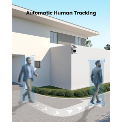 AOSU Wire-Free Solar Security Camera – 360° Panoramic 2K Night Vision
