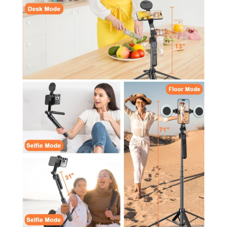 Trépied 71 Auto Face Tracking pour iPhone, Android & GoPro