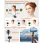 Trépied 71 avec suivi automatique visage, lumière, rotation 360°, télécommande rechargeable pour iPhone/Android/GoPro Trépied 71 avec suivi automatique visage, lumière, rotation 360°, télécommande rechargeable pour iPhone/Android/GoPro