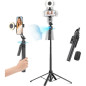 Trépied Auto Suivi Visage Acer 64 avec Lumière, Télécommande, Rotation 360° pour Smartphone et Caméra Trépied Auto Suivi Visage Acer 64 avec Lumière, Télécommande, Rotation 360° pour Smartphone et Caméra