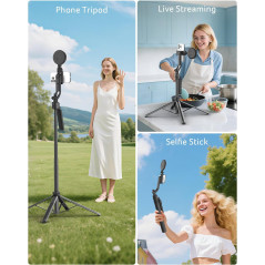 Acer 64 Auto Face Tracking Tripod with Light & Remote for iPhone/Android