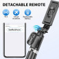 Selfie Stick Trépied 3-en-1 Extensible & Portable avec Télécommande Sans Fil Compatible iPhone et Android Selfie Stick Trépied 3-en-1 Extensible & Portable avec Télécommande Sans Fil Compatible iPhone et Android