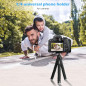 Ubeesize Trépied Téléphone Flexible et Portable avec Télécommande Sans Fil et Support Clip