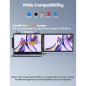 Écran Portable 14 FHD IPS Dual Screen Extender pour Laptop 14-16, USB-C/HDMI, Plug & Play Écran Portable 14 FHD IPS Dual Screen Extender pour Laptop 14-16, USB-C/HDMI, Plug & Play