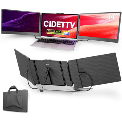 14 FHD Laptop Screen Extender - Ultra-Thin Dual/Triple Monitor Display