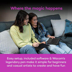 Wacom Intuos Small Graphics Tablet with Training, Software & 4 ExpressKeys – Compatible with Chromebook, Mac, Android &
