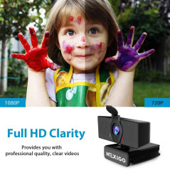 Webcam NexiGo N60 1080P HD avec Micro et Cache Confidentialité