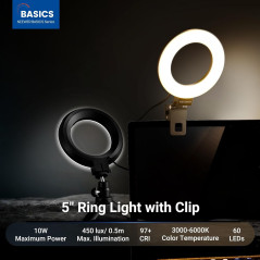 NEEWER Ring Light 5 avec Trépied pour Vidéo & Streaming