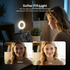NEEWER 5 Ring Light with Tripod Stand for Zoom, Streaming & Video Calls