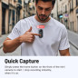 Caméra corporelle 4K 128GB mini, portable, mains libres, parfaite pour travail, voyage, promenade (Noir)