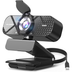 Webcam Full HD 1080P USB avec Micro Anti-Bruit et Privacy