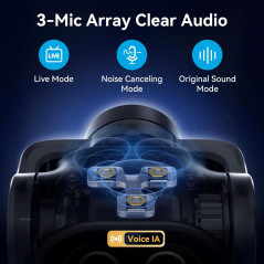 EMEET PIXY Caméra PTZ 4K AI, Autofocus Rapide, Streaming