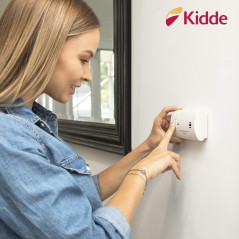 Détecteur de Monoxyde de Carbone Kidde, Alarme CO Portable à Piles avec Bouton Test-Reset et LED