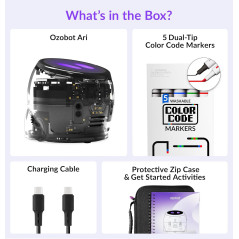 Ozobot Ari Entry Kit: Interactive STEM Robot with AI & Sensors for Learning
