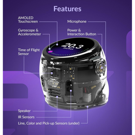Ozobot Ari Entry Kit – Interactive STEM Robot with Touchscreen, Sensors & AI for Classroom & Homeschool