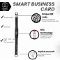 Tap Wristband NFC Digital Business Card Bracelet - Tap & Scan QR, No Fee/Subscription, Works on iPhone & Android (Black) Tap Wristband NFC Digital Business Card Bracelet - Tap & Scan QR, No Fee/Subscription, Works on iPhone & Android (Black)
