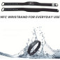 Tap Wristband NFC Digital Business Card Bracelet - Tap & Scan QR, No Fee/Subscription, Works on iPhone & Android (Black) Tap Wristband NFC Digital Business Card Bracelet - Tap & Scan QR, No Fee/Subscription, Works on iPhone & Android (Black)