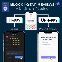 Support Carte NFC Google Review Tap | Augmentez Avis & Classement Google | Compatible iPhone & Android (1 Grand)