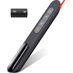Wireless Presentation Clicker - Bluetooth & 2.4GHz RF for Mac & PC
