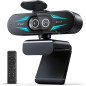 EMEET C60E 4K Dual-Camera Webcam with 11X Hybrid Zoom, PDAF, Remote, RGB Lighting & Dual Mics for Streaming EMEET C60E 4K Dual-Camera Webcam with 11X Hybrid Zoom, PDAF, Remote, RGB Lighting & Dual Mics for Streaming