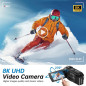 Caméra Vidéo 8K 88MP 18X Zoom Wifi Vlogging 2025 avec Micro, Carte 32G, Stabilisation 6-Axes, Vision Nuit IR Caméra Vidéo 8K 88MP 18X Zoom Wifi Vlogging 2025 avec Micro, Carte 32G, Stabilisation 6-Axes, Vision Nuit IR