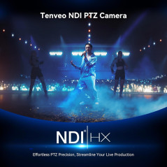 Caméra PTZ 4K Tenveo NDI AI 20X Zoom pour Streaming Live